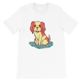 Dog on Flower / Premium Short-Sleeve Unisex T-Shirt