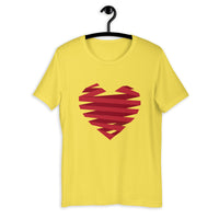 Ribbon-Wrapped Heart / Premium Short-Sleeve Unisex T-Shirt