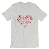 Heart by Inscribed Hearts / Premium Short-Sleeve Unisex T-Shirt