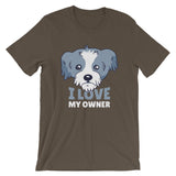 I Love My Owner Dog / Premium Short-Sleeve Unisex T-Shirt