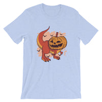 Halloween Pumpkin Dinosaur / Premium Short-Sleeve Unisex T-Shirt