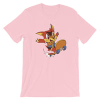 Skater Fox / Premium Short-Sleeve Unisex T-Shirt