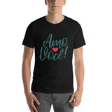 Amo Voce (I Love You) with Heart / Premium Short-Sleeve Unisex T-Shirt