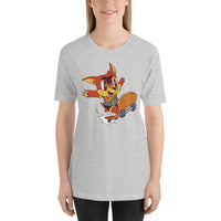 Skater Fox / Premium Short-Sleeve Unisex T-Shirt