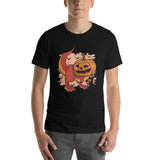 Halloween Pumpkin Dinosaur / Premium Short-Sleeve Unisex T-Shirt