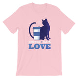 Coffee, Cat, Love / Premium Short-Sleeve Unisex T-Shirt