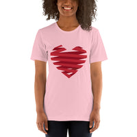 Ribbon-Wrapped Heart / Premium Short-Sleeve Unisex T-Shirt