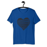 Line-Heart Silhouette / Premium Short-Sleeve Unisex T-Shirt