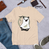 Cute Spooky Ghost Cat / Premium Short-Sleeve Unisex T-Shirt