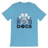 Easily Distracted by Dogs / Premium Short-Sleeve Unisex T-Shirt