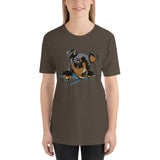 Cute Dog in Pocket / Premium Short-Sleeve Unisex T-Shirt