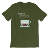 Coffee Definition / Premium Short-Sleeve Unisex T-Shirt