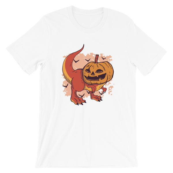 Halloween Pumpkin Dinosaur / Premium Short-Sleeve Unisex T-Shirt