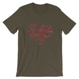 Heart by Inscribed Hearts / Premium Short-Sleeve Unisex T-Shirt