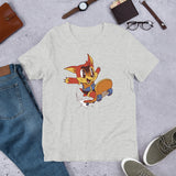 Skater Fox / Premium Short-Sleeve Unisex T-Shirt