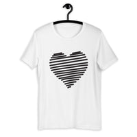 Line-Heart Silhouette / Premium Short-Sleeve Unisex T-Shirt