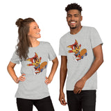 Skater Fox / Premium Short-Sleeve Unisex T-Shirt