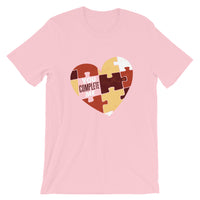 You Complete Me Heart Puzzle / Premium Short-Sleeve Unisex T-Shirt