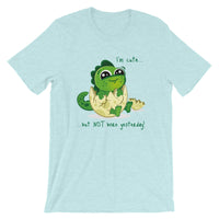 Baby Dinosaur Cute But Not Born Yesterday / Premium Short-Sleeve Unisex T-Shirt