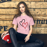 Two Hearts / Premium Short-Sleeve Unisex T-Shirt