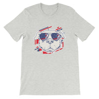 American Dog with Sunglasses / Premium Short-Sleeve Unisex T-Shirt