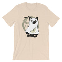 Cute Spooky Ghost Cat / Premium Short-Sleeve Unisex T-Shirt