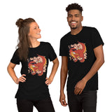 Halloween Pug Master of Dinosaur / Premium Short-Sleeve Unisex T-Shirt