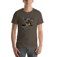 Cute Dog in Pocket / Premium Short-Sleeve Unisex T-Shirt