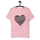 Line-Heart Silhouette / Premium Short-Sleeve Unisex T-Shirt