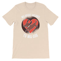 My Heart Belongs to My Dog / Premium Short-Sleeve Unisex T-Shirt