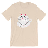 Coffee Cup Cat / Premium Short-Sleeve Unisex T-Shirt