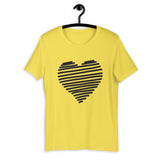 Line-Heart Silhouette / Premium Short-Sleeve Unisex T-Shirt