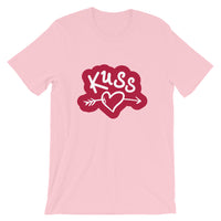 Kuss (Kiss) with Arrow Through Heart / Premium Short-Sleeve Unisex T-Shirt