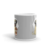 Pug Dog with Coffee Cup / Mug