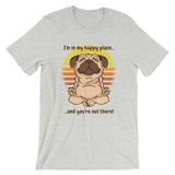 Pug Dog, in My Happy Place / Premium Short-Sleeve Unisex T-Shirt