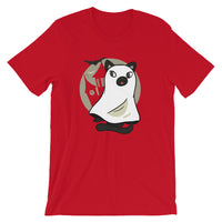 Cute Spooky Ghost Cat / Premium Short-Sleeve Unisex T-Shirt