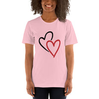 Two Hearts / Premium Short-Sleeve Unisex T-Shirt