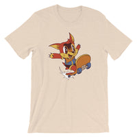 Skater Fox / Premium Short-Sleeve Unisex T-Shirt