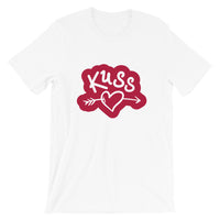 Kuss (Kiss) with Arrow Through Heart / Premium Short-Sleeve Unisex T-Shirt