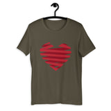 Ribbon-Wrapped Heart / Premium Short-Sleeve Unisex T-Shirt