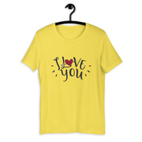 I Love You with Heart / Premium Short-Sleeve Unisex T-Shirt