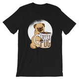 Pug Dog with Coffee Mug / Premium Short-Sleeve Unisex T-Shirt